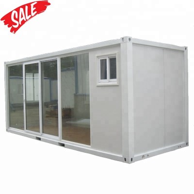 commercial portable house with sliding glass door,Prefabricated flat pack container house